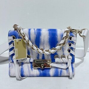 NWT Michael Kors Cece Extra-Small Tie Dye Leather Crossbody Bag Mini Satchel Bag